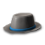 Cappello di tela blu