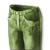 Pantaloni stracciati verdi