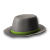 Cappello di tela verde