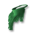 Sciarpa con frange verde