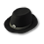 Cappello di tela nero