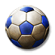Pallone da calcio blu
